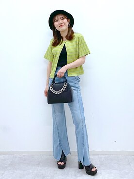 「ごきげんウィーク」｜「アイテム（タンクトップ）」を使った、ayaさん（レディース・152cm）の春コーディネート