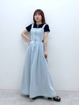 「PAGEBOY（ページボーイ）のアイテム（サンダル）」を使った、ayaさん（レディース・152cm）の春コーディネート