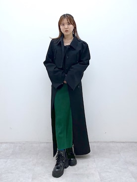 「PBLIM（ページボーイリム）のアイテム（ワンピース/ドレス）」を使った、ayaさん（レディース・152cm）の冬コーディネート