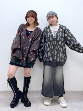 「PBLIM（ページボーイリム）のアイテム（スカート）」を使った、ayaさん（レディース・152cm）の秋コーディネート