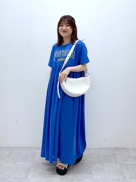 「PBLIM（ページボーイリム）のアイテム（ワンピース/ドレス）」を使った、ayaさん（レディース・152cm）の春コーディネート