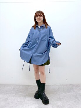 「PBLIM（ページボーイリム）のアイテム（スカート）」を使った、ayaさん（レディース・152cm）の冬コーディネート