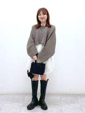 ayaさん（レディース・152cm）の冬コーディネート