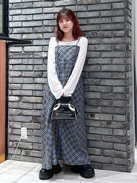「アイテム（ワンピース/ドレス）」を使った、ayaさん（レディース・152cm・20代）の秋コーディネート
