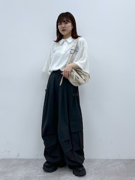 「Anui（アニュイ）のアイテム」を使った、ayaさん（骨格ウェーブ・レディース・152cm）の春コーディネート