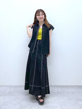 「ステッチ」｜ayaさん（レディース・152cm・20代）の夏コーディネート