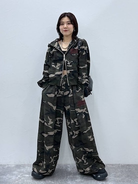 「PBLIM（ページボーイリム）のアイテム（スウェットパンツ）」を使った、ayaさん（レディース・152cm）の秋コーディネート