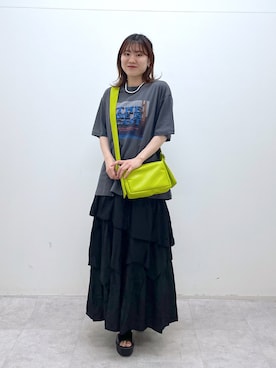「PAGEBOY（ページボーイ）のアイテム（サンダル）」を使った、ayaさん（レディース・152cm）の春コーディネート