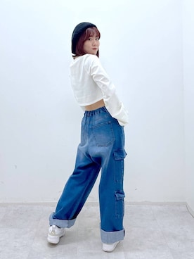 「PAGEBOY」｜「アイテム（ハンチング/ベレー帽）」を使った、ayaさん（レディース・152cm）の秋コーディネート