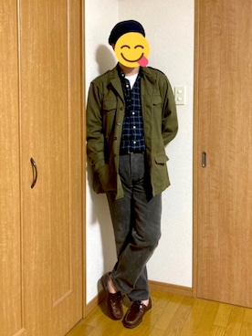 「m47」｜「アイテム（ミリタリージャケット）」を使った、VA9Nさん（メンズ・173cm）の春コーディネート