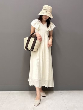 「綺麗めコーデ」｜「アイテム（その他シューズ）」を使った、おみさん（レディース・157cm）の春コーディネート