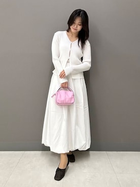 「綺麗めコーデ」｜「アイテム（バレエシューズ）」を使った、おみさん（レディース・157cm）の春コーディネート