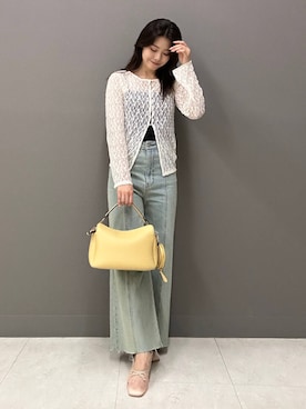 「綺麗めコーデ」｜「アイテム（キャミソール）」を使った、おみさん（レディース・157cm）の春コーディネート