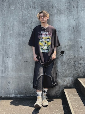 「GRANCY（グランシー）のアイテム（アクセサリー）」を使った、yuさん（メンズ・167cm）の夏コーディネート