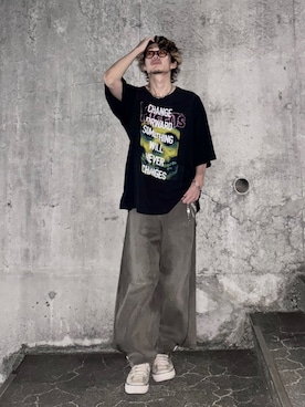 「GRANCY（グランシー）のアイテム（ウォレットチェーン）」を使った、yuさん（メンズ・167cm）の夏コーディネート