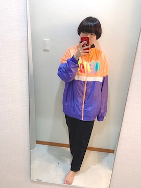 「NERDY（ノルディ）のアイテム（ジャケット/アウター）」を使った、taraさん（レディース・160cm）の秋コーディネート