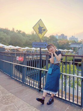 「BEAMS（ビームス）のアイテム（ベルト）」を使った、TYさん（レディース・158cm）の秋コーディネート