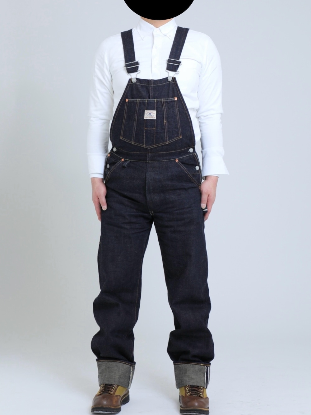 「オーバーオール、ジーンズ、デニム、ファッションを楽しもう、アメカジ、ダルチザン、オールインワン、服好きな人と繋がりたい、ファッションの力を信じよう、UNIQLO、ダナー」｜「STUDIO D'ARTISANのアイテム（サロペット/オーバーオール、その他）」を使った、overall834さん（メンズ・171cm）の春コーディネートの1枚目の写真
