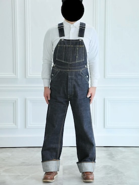 「アイテム（オールインワン・サロペット）」を使った、overall834さん（メンズ・171cm）の秋コーディネート