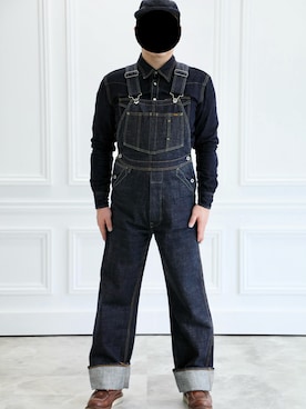 「オーバーオール」｜overall834さん（メンズ・171cm）の春コーディネート