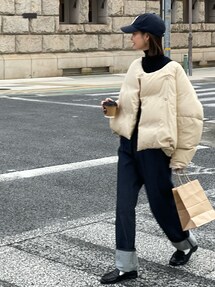 ★ RED CHOP WORKS ノーカラーショートダウン★ キャナルジーン CANAL JEAN RED CHOP WORKS(レッドチョップ
