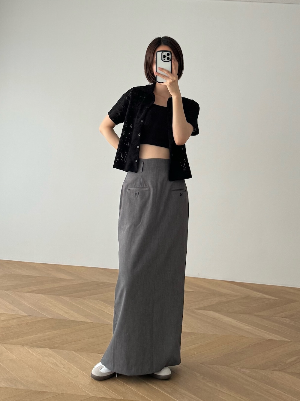 anuke（アンヌーク）の「anuke Twill Pocket Skirt ツイル