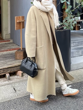 「TODAYFUL（トゥデイフル）のアイテム（ジャケット/アウター）」を使った、YUKKOさん（レディース・163cm）の冬コーディネート