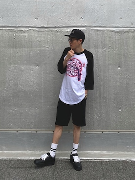 「H&M」｜オブーさん（メンズ・177cm）の夏コーディネート