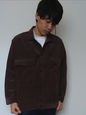 「LAKOLE（ラコレ）のアイテム（ジャケット/アウター）」を使った、560610さん（メンズ・178cm）の春コーディネート