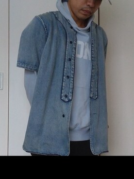 「DIESEL（ディーゼル）のアイテム（ジャケット/アウター）」を使った、560610さん（メンズ・178cm）の春コーディネート