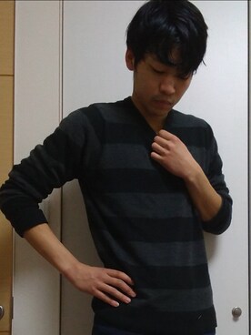 「GAP（ギャップ）のアイテム」を使った、560610さん（メンズ・178cm）の冬コーディネート