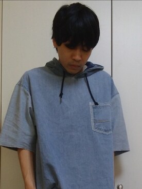 「COMME CA ISM（コムサイズム）のアイテム」を使った、560610さん（メンズ・178cm）の春コーディネート