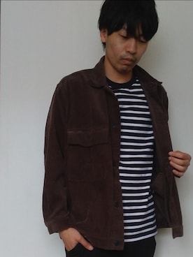 「LAKOLE（ラコレ）のアイテム（ジャケット/アウター）」を使った、560610さん（メンズ・178cm）の春コーディネート