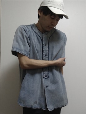 「NANO universe（ナノユニバース）のアイテム（帽子）」を使った、560610さん（メンズ・178cm）の春コーディネート