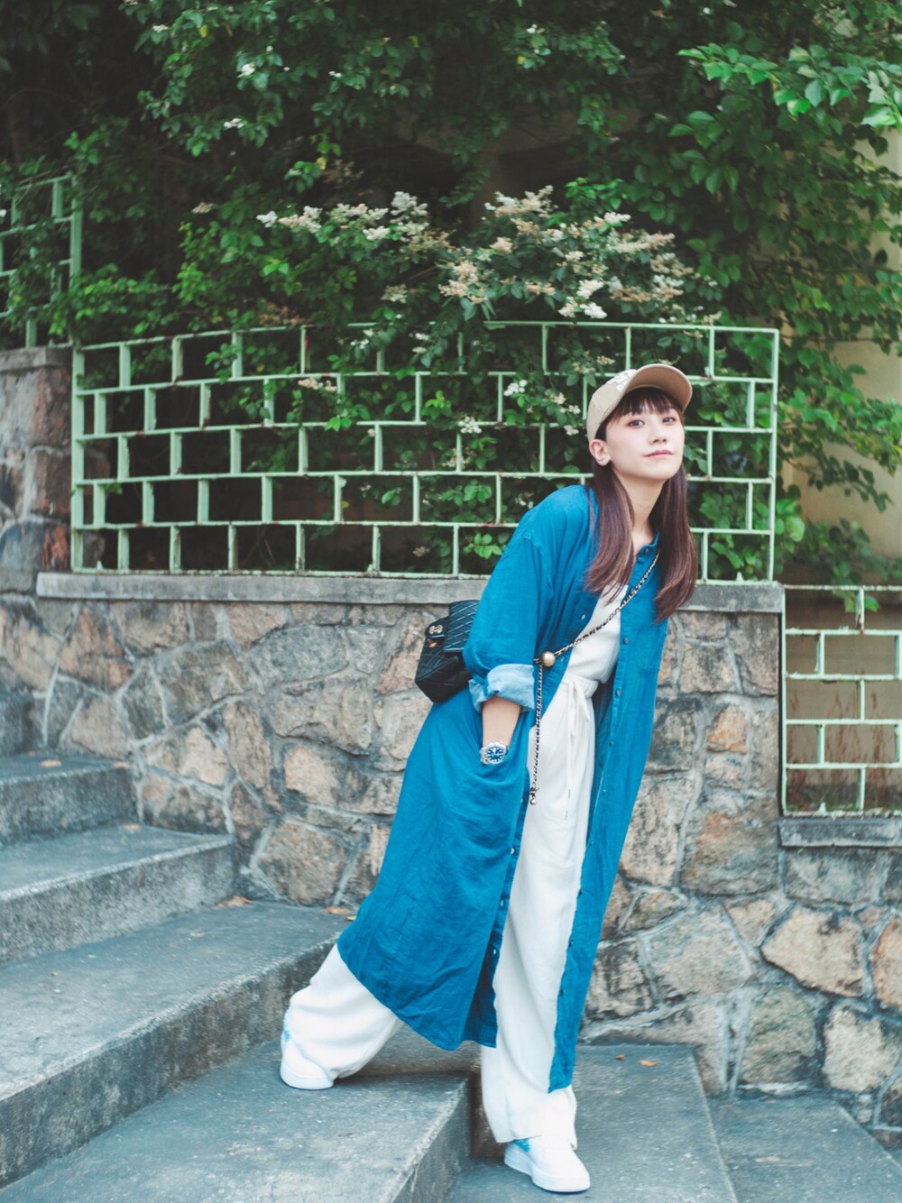 「ootd」｜「HUMAN MADEのアイテム（ヘアアクセサリー、ベージュ系）」を使った、Frebyv3v さん（レディース・150cm）の春コーディネートの1枚目の写真