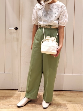 「Te chichi TERRASSE（テチチテラス）のアイテム（その他シューズ）」を使った、mahiroさん（レディース・160cm）の春コーディネート