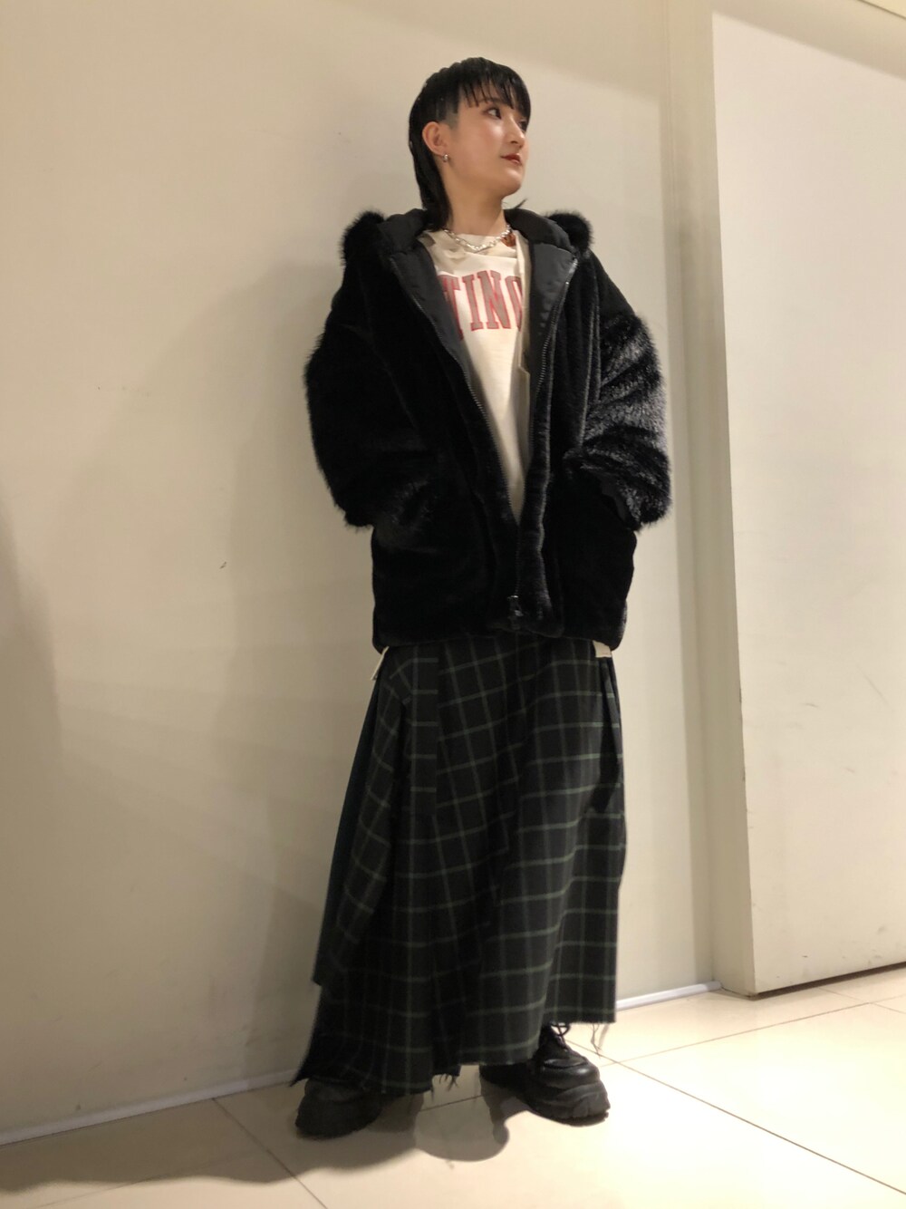 AULA AILA（アウラアイラ）の「2WAYエコファーフーデッドコート 