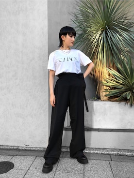 「JOHN LAWRENCE SULLIVAN」｜「アイテム（アクセサリー）」を使った、yumekaさん（レディース・160cm）の夏コーディネート