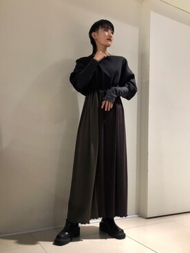 「RehersalL（リハーズオール）のアイテム」を使った、yumekaさん（レディース・160cm）の秋コーディネート
