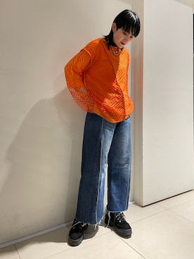 「RehersalL（リハーズオール）のアイテム」を使った、yumekaさん（レディース・160cm）の冬コーディネート