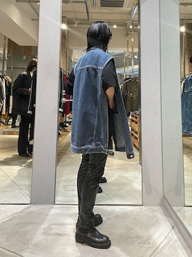 「JOHN LAWRENCE SULLIVAN（ジョンローレンスサリバン）のアイテム（トップス、その他）」を使った、yumekaさん（レディース・160cm）の春コーディネート