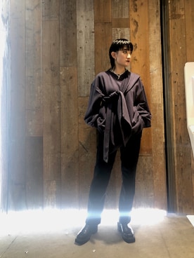 「LAD MUSICIAN（ラッドミュージシャン）のアイテム（スウェット）」を使った、yumekaさん（レディース・160cm）の秋コーディネート