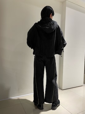 「AULA AILA」｜「アイテム（ブルゾン）」を使った、yumekaさん（レディース・160cm）の冬コーディネート