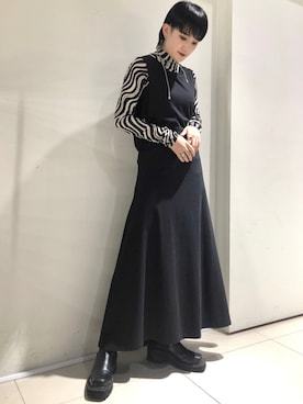 「ADDICT NOIR（アディクトノアー）のアイテム」を使った、yumekaさん（レディース・160cm）の夏コーディネート