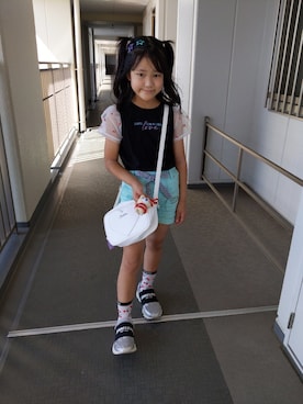 「アイテム（バッグ）」を使った、sayaka013さん（キッズ・128cm）の夏コーディネート