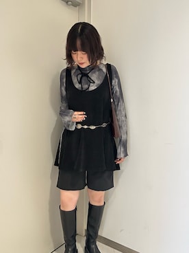 「ロングブーツ」｜咲弥さん（レディース・163cm）の秋コーディネート