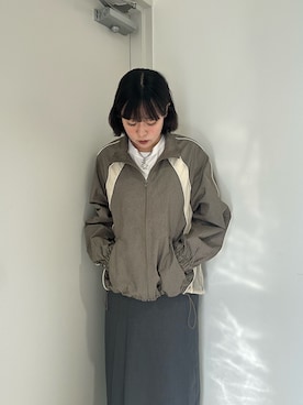 「アイテム（ブルゾン）」を使った、咲弥さん（レディース・163cm・10代）の夏コーディネート