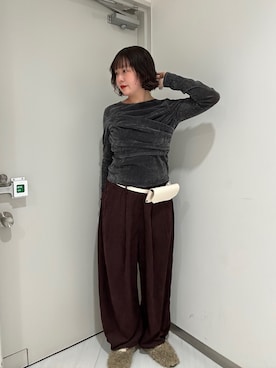 咲弥さん（レディース・163cm）の冬コーディネート
