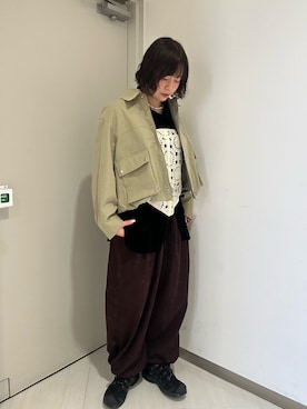 咲弥さん（レディース・163cm）の冬コーディネート