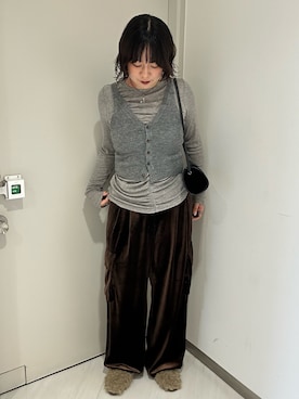 「アイテム（その他シューズ）」を使った、咲弥さん（レディース・163cm・10代）の秋コーディネート